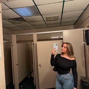 Amazon Black Off-Shoulder Top